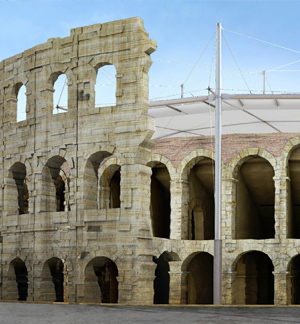 Coberta del Coliseu Romà de Verona